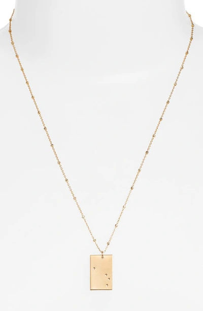 Set & Stones Zodiac Constellation Pendant Necklace In Gold - Aries