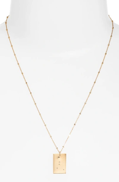 Shop Set & Stones Zodiac Constellation Pendant Necklace In Gold - Cancer