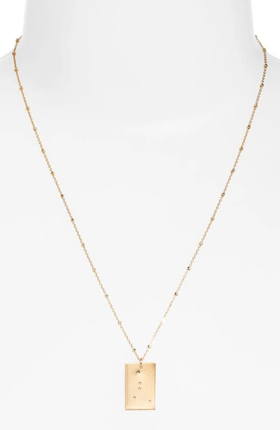 Set & Stones Zodiac Constellation Pendant Necklace In Gold - Cancer