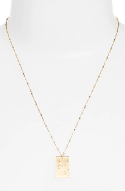 Shop Set & Stones Zodiac Constellation Pendant Necklace In Gold - Sagittarius