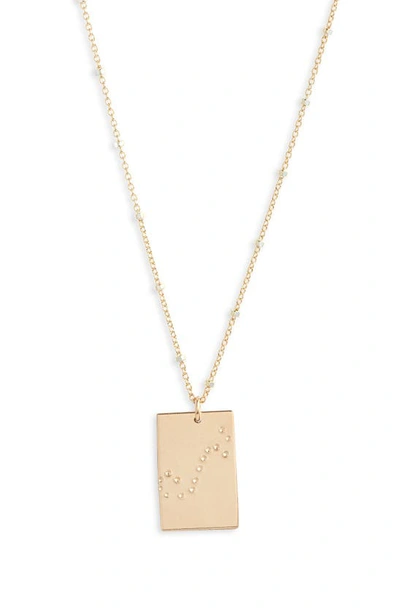 Shop Set & Stones Zodiac Constellation Pendant Necklace In Gold - Scorpio