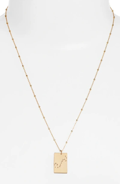 Set & Stones Zodiac Constellation Pendant Necklace In Gold - Scorpio