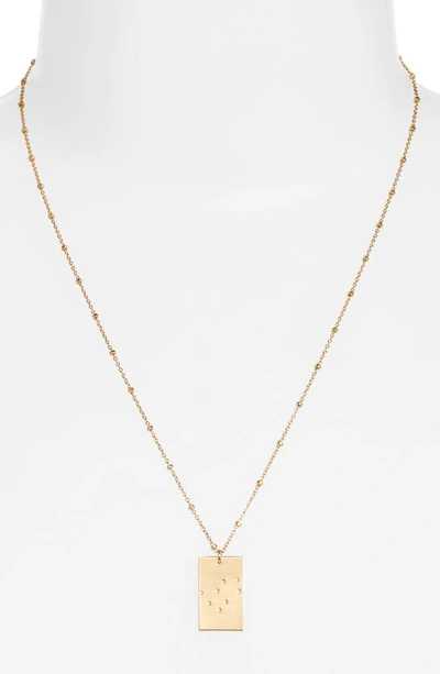 Shop Set & Stones Zodiac Constellation Pendant Necklace In Gold - Gemini