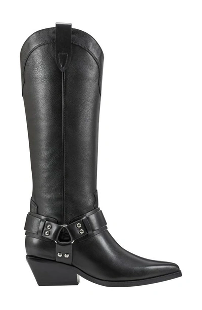 Marc Fisher Rally Pointed Toe Boot In Black