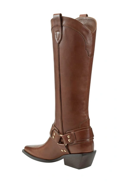 Shop Marc Fisher Rally Pointed Toe Boot In Medium Brown