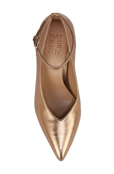 Shop Naturalizer Ace Pointed Toe Pump In Butterscotch Brown Leather