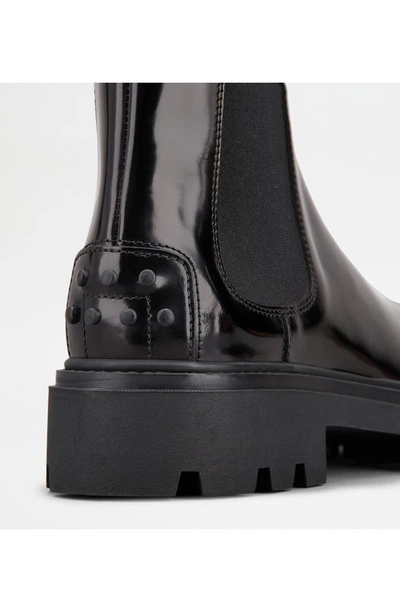 Shop Tod's Gomma Chelsea Boot In Black