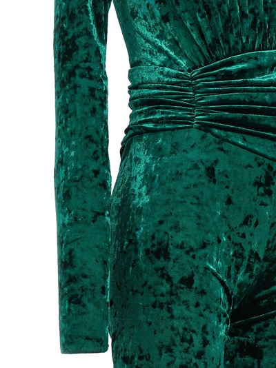 Shop Alexandre Vauthier Velvet Suit Jewelry In Green