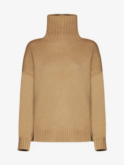 Shop Max Mara Gianna Wool And Cashmere Sweater In Camel
