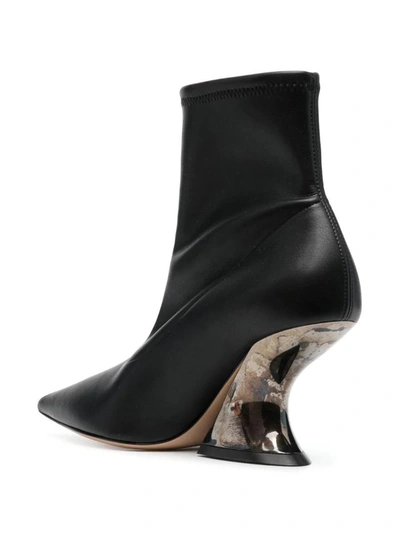 Shop Casadei Elodie 80 Mm Ankle Boots In Nappa In Black