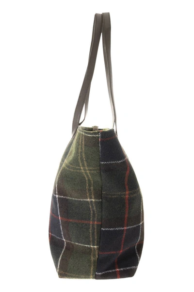 Barbour Witford - Classic Tartan Tote Bag In Green/brown | ModeSens