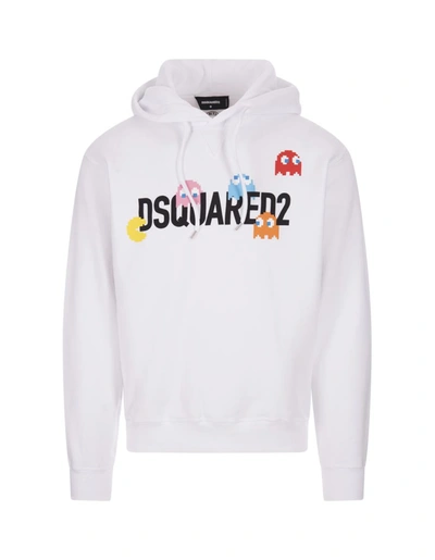 Shop Dsquared2 Pac- Cool Hoodie In White