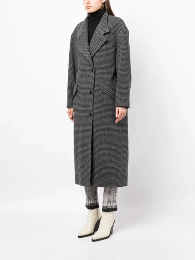 Shop Isabel Marant Étoile Coat In Gy Grey