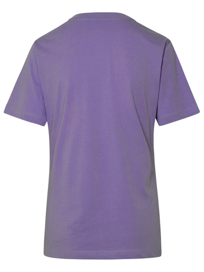 Shop Chiara Ferragni Lilac Cotton T-shirt In Violet