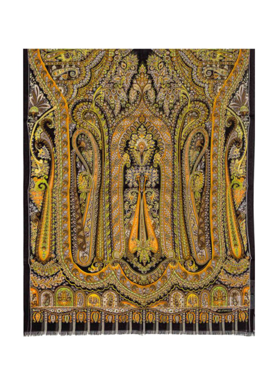 Shop Etro Allover Paisley Printed Scarf In Multi