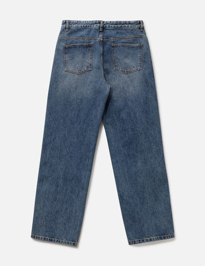Shop Andersson Bell Wave Wide Leg Jeans In Blue