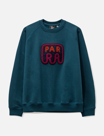 Shop By Parra Fast Food Logo Crew Neck Sweatshirt In Green