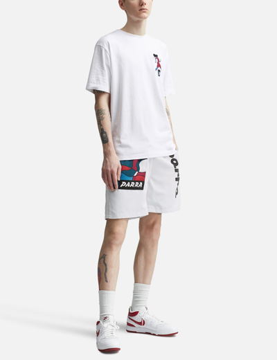 Shop By Parra Sports Trees Swim Shorts In White