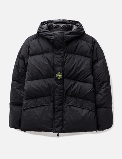 Shop Stone Island Econyl® Regenerated Nylon Reversible Down Jacket In Black