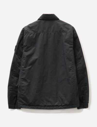 Shop Stone Island Opaque Nylon Twill Jacket In Black