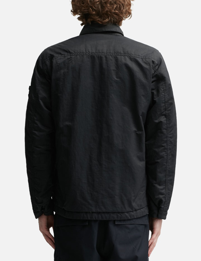 Shop Stone Island Opaque Nylon Twill Jacket In Black