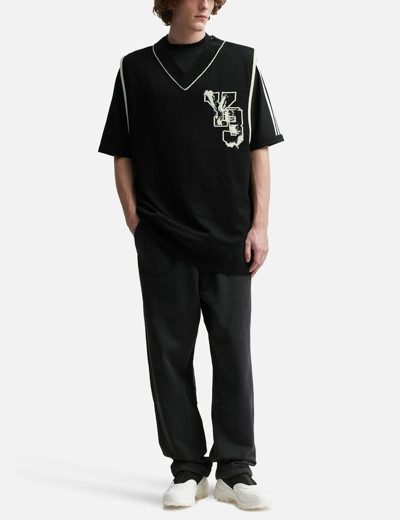 Shop Y-3 Logo Knit Vest In Black