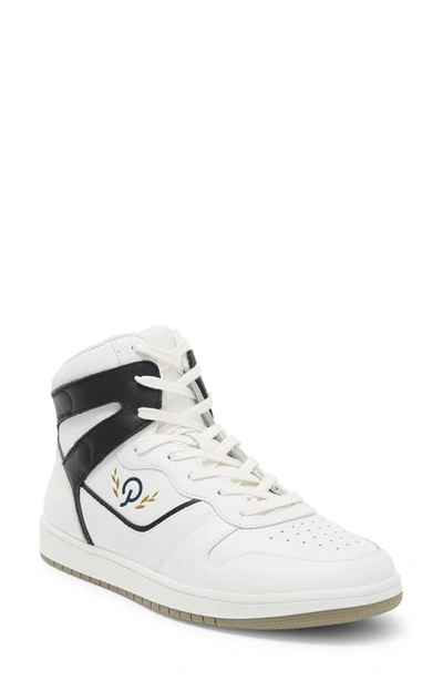 Shop Official Program Court High Top Sneaker In White/ Black