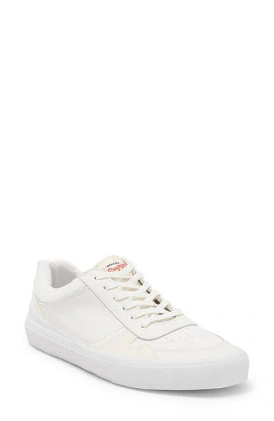 Shop Official Program Canvas Lace-up Sneaker In Off White/ White