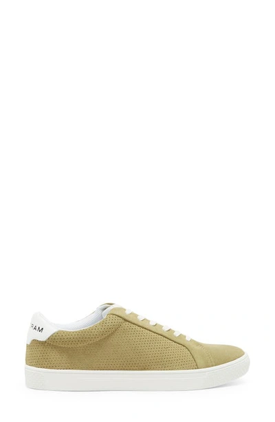 Shop Official Program Court Low Top Sneaker In Olive Suede/ White