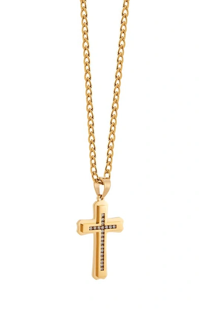 Shop American Exchange Stainless Steel Cross Set In Gold