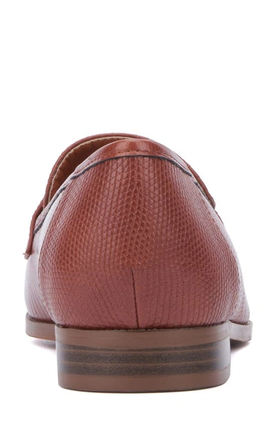 New York And Company Ramira Buckle Loafer In Cognac