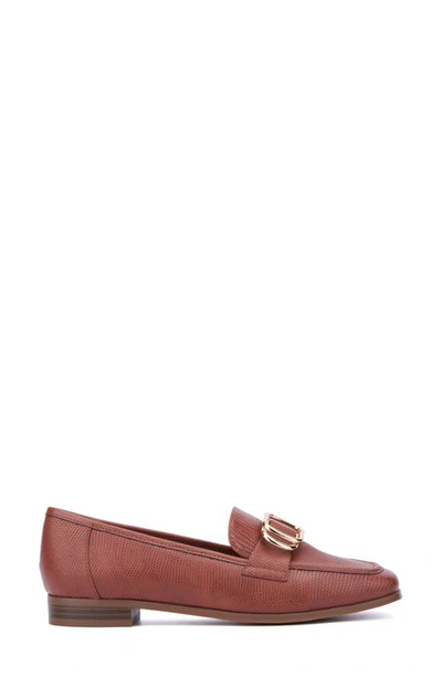 Shop New York And Company Ramira Buckle Loafer In Cognac