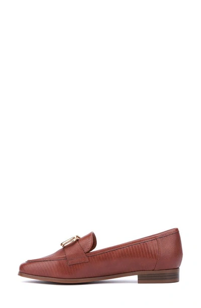 Shop New York And Company Ramira Buckle Loafer In Cognac