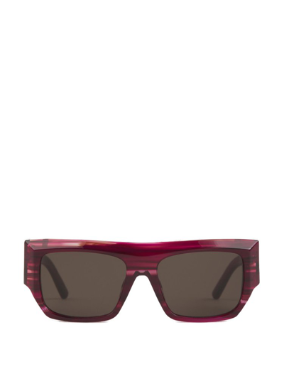 Shop Palm Angels Square Frame Sunglasses In Multi