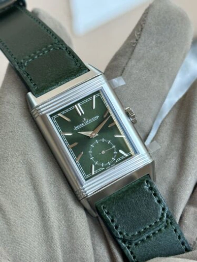 Pre-owned Jaeger-lecoultre Reverso Green Watch - Q3978430 Bnib