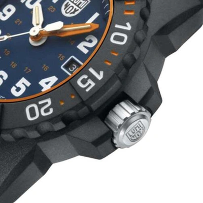 Pre-owned Luminox Navy Seal Carbonox Black Rubber Date Quartz Men Watch Xs.3503.nsf