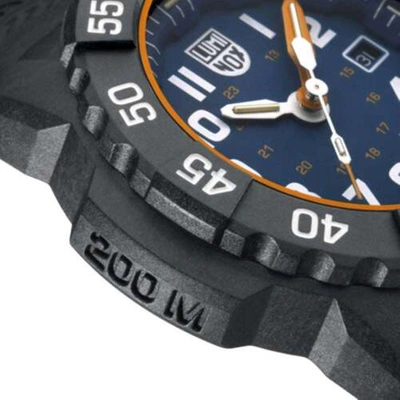 Pre-owned Luminox Navy Seal Carbonox Black Rubber Date Quartz Men Watch Xs.3503.nsf
