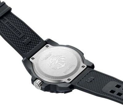 Pre-owned Luminox Navy Seal Carbonox Black Rubber Date Quartz Men Watch Xs.3503.nsf