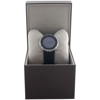 Pre-owned Gucci Diamond White Watch Mens Full Casing Ya114202 5 Row Custom Digital 3.5 Ct.