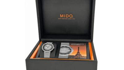 Pre-owned Mido Commander Shade Limited Edition 37mm Ss Mesh Men's Watch M8429.4.27.11
