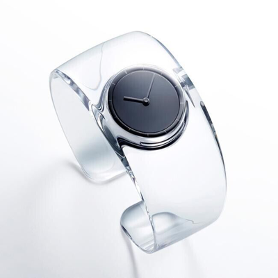Pre-owned Issey Miyake O Clear Ny0w007 Tokujin Yoshioka Design For Woman Wristwatch Japan