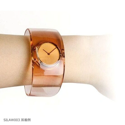 Pre-owned Issey Miyake O Clear Ny0w007 Tokujin Yoshioka Design For Woman Wristwatch Japan