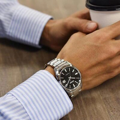 Pre-owned Citizen Nb1050-59e Collection Mechanical Black Analog Mens Watch From Japan