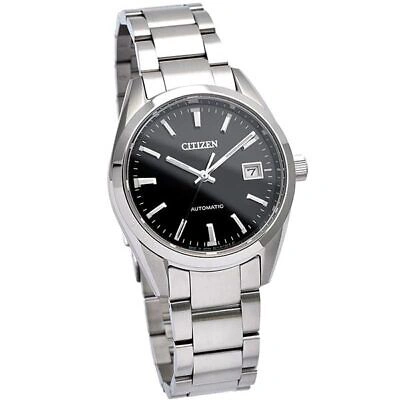 Pre-owned Citizen Nb1050-59e Collection Mechanical Black Analog Mens Watch From Japan