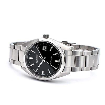 Pre-owned Citizen Nb1050-59e Collection Mechanical Black Analog Mens Watch From Japan