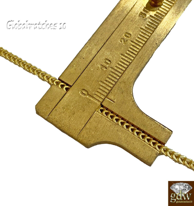 Pre-owned Franco 10k Gold Basketball Pendant  Chain 20" 22" 24" Inch Real In Yellow