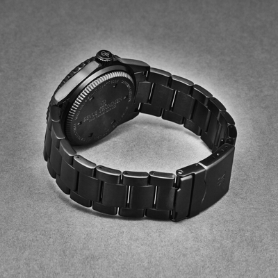 Pre-owned Revue Thommen Men's 'diver' Black Dial Black Bracelet Swiss Automatic 17571.2675