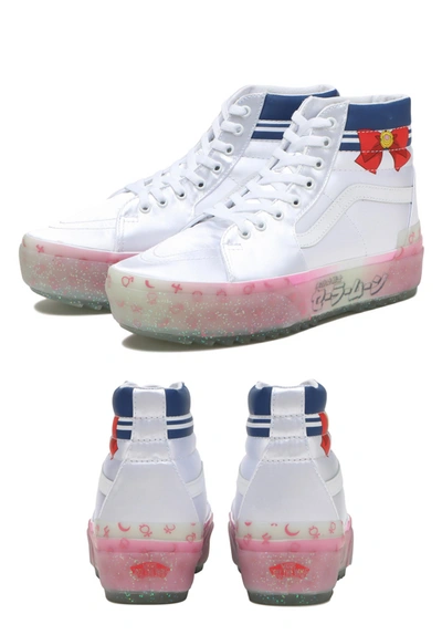 Pre-owned Vans X Sailor Moon Sk8-hi Stacked Shoes Unisex In Multicolor