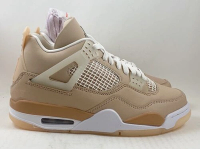 Pre-owned Jordan Air  4 Retro Dj0675-200 Shimmer Off White Beige Women's Size 6-11.5