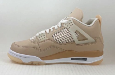 Pre-owned Jordan Air  4 Retro Dj0675-200 Shimmer Off White Beige Women's Size 6-11.5